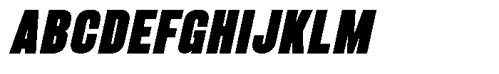 Bounder Black Italic Font UPPERCASE