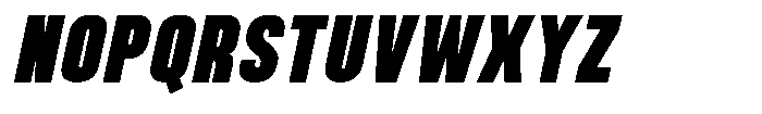 Bounder Black Italic Font UPPERCASE