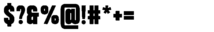 Bounder Black Font OTHER CHARS