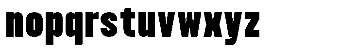 Bounder Black Font LOWERCASE