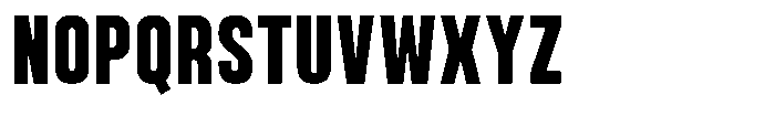 Bounder Bold Font UPPERCASE