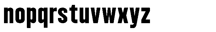 Bounder Bold Font LOWERCASE