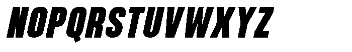 Bounder Extra Bold Italic Font UPPERCASE