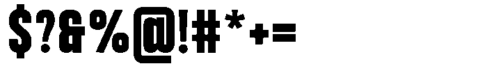 Bounder Extra Bold Font OTHER CHARS