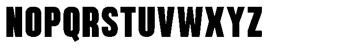 Bounder Extra Bold Font UPPERCASE