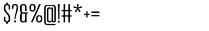 Bounder Extra Light Font OTHER CHARS