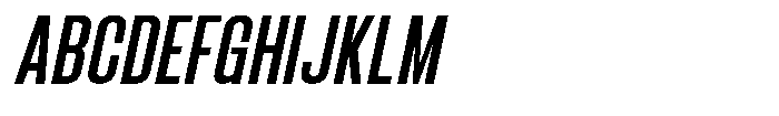 Bounder Italic Font UPPERCASE
