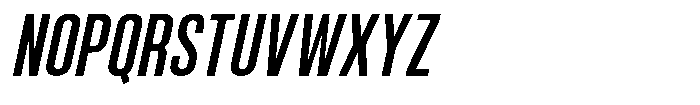 Bounder Italic Font UPPERCASE