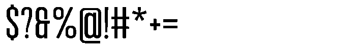 Bounder Light Font OTHER CHARS
