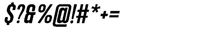 Bounder Medium Italic Font OTHER CHARS