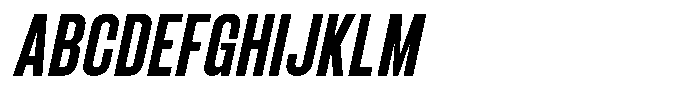 Bounder Medium Italic Font UPPERCASE