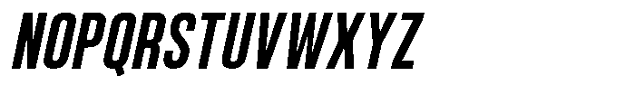 Bounder Medium Italic Font UPPERCASE