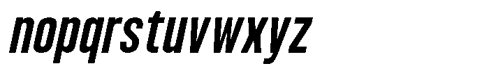 Bounder Medium Italic Font LOWERCASE