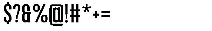 Bounder Regular Font OTHER CHARS
