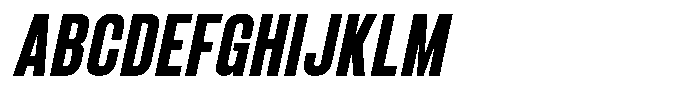 Bounder Semi Bold Italic Font UPPERCASE