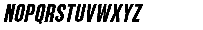 Bounder Semi Bold Italic Font UPPERCASE