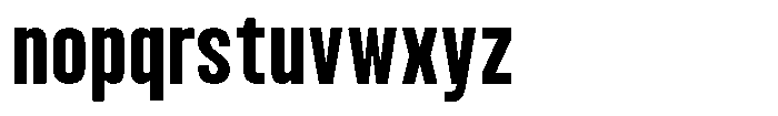 Bounder Semi Bold Font LOWERCASE