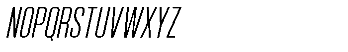 Bounder Thin Italic Font UPPERCASE