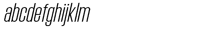 Bounder Thin Italic FONT