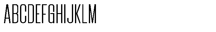 Bounder Thin Font UPPERCASE