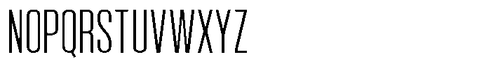Bounder Thin Font UPPERCASE