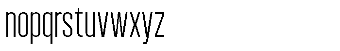 Bounder Thin Font LOWERCASE