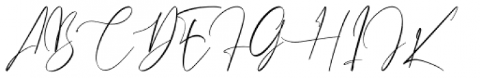 Bountiful Signature Regular Font UPPERCASE