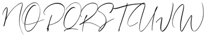 Bountiful Signature Regular Font UPPERCASE