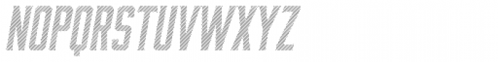 Bourbon Lines Oblique Font LOWERCASE