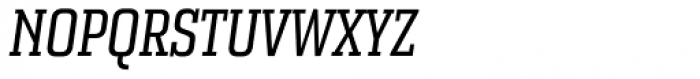 Bourgeois Slab Medium Condensed Italic Font UPPERCASE