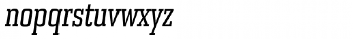 Bourgeois Slab Medium Condensed Italic Font LOWERCASE