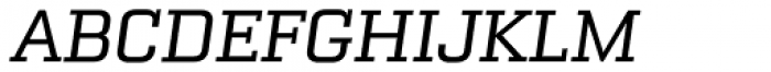 Bourgeois Slab Medium Italic Font UPPERCASE