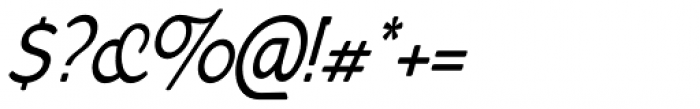 Bourne Condensed Oblique Light Font OTHER CHARS