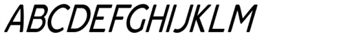 Bourne Condensed Oblique Light Font UPPERCASE