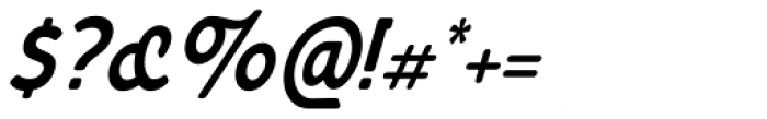 Bourne Condensed Oblique Font OTHER CHARS