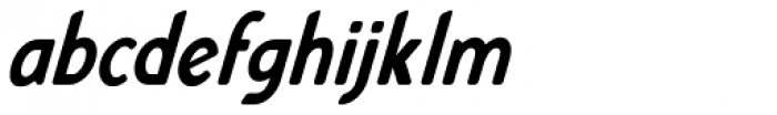Bourne Condensed Oblique Font LOWERCASE