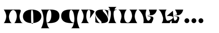 Bournue Font LOWERCASE