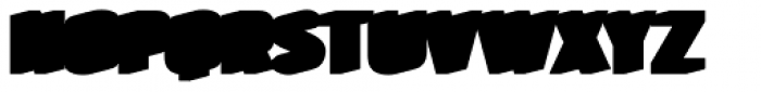 Bourton Extrude Shadow Font LOWERCASE