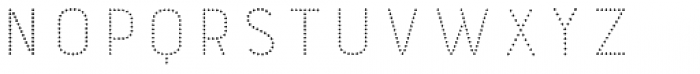 Bourton Hand Dots Font UPPERCASE