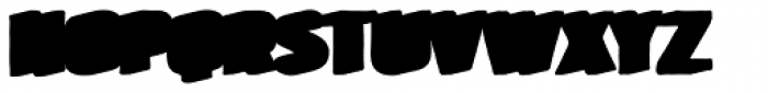 Bourton Hand Extrude Shadow Font LOWERCASE