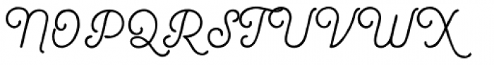 Bourton Hand Script Bold Font UPPERCASE