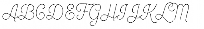 Bourton Hand Script Light Font UPPERCASE
