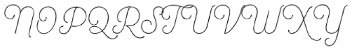 Bourton Hand Script Light Font UPPERCASE
