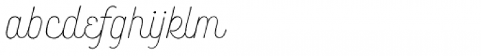 Bourton Hand Script Light Font LOWERCASE