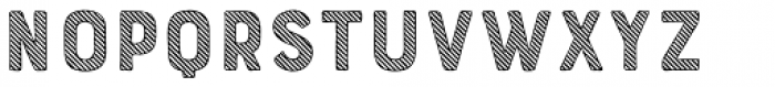 Bourton Hand Stripes A Font UPPERCASE