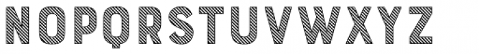Bourton Stripes A Font UPPERCASE
