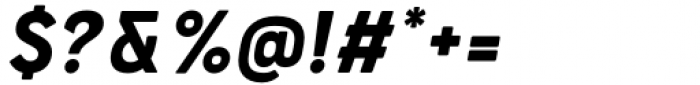 Bourton Text Bold Narrow Italic Font OTHER CHARS