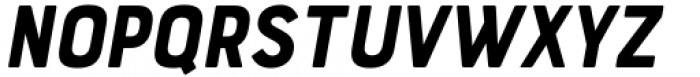 Bourton Text Bold Narrow Italic Font UPPERCASE