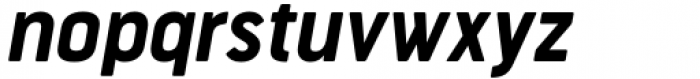 Bourton Text Bold Narrow Italic Font LOWERCASE