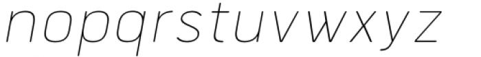 Bourton Text Hairline Italic Font LOWERCASE